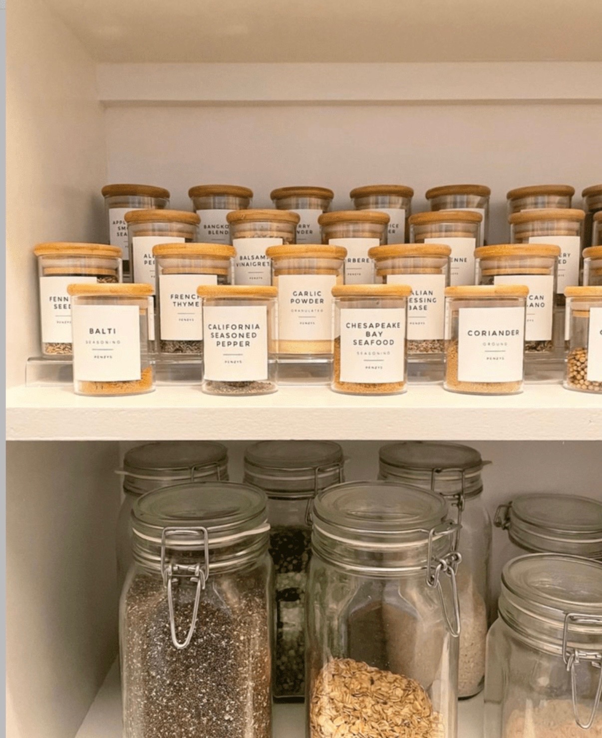 Pantry shelving systems