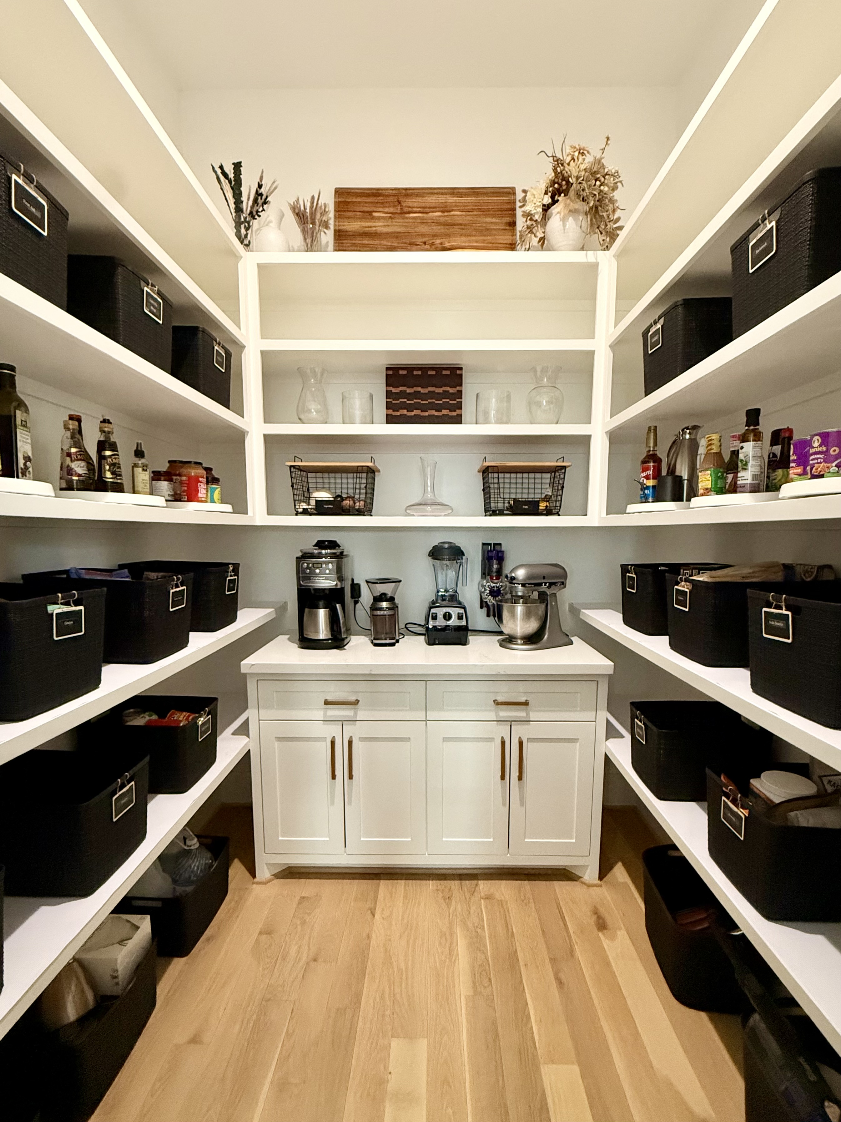 Beautifully organized pantry by The Elevated Edit